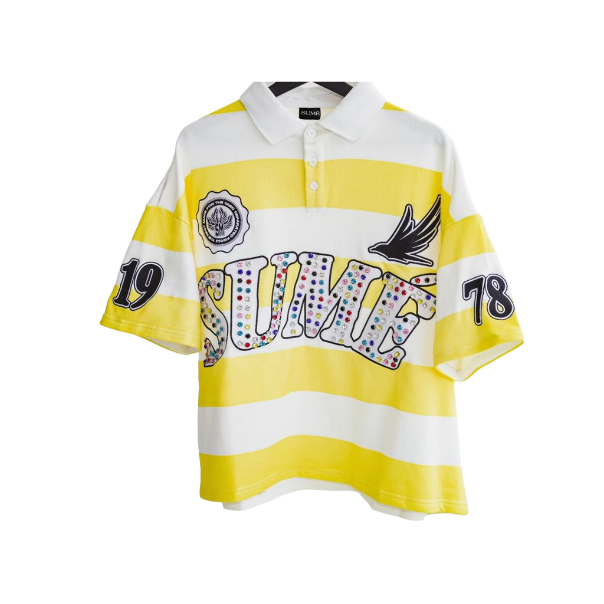 SUMÉ 'LEMON' SS POLO (YLW/WHT)