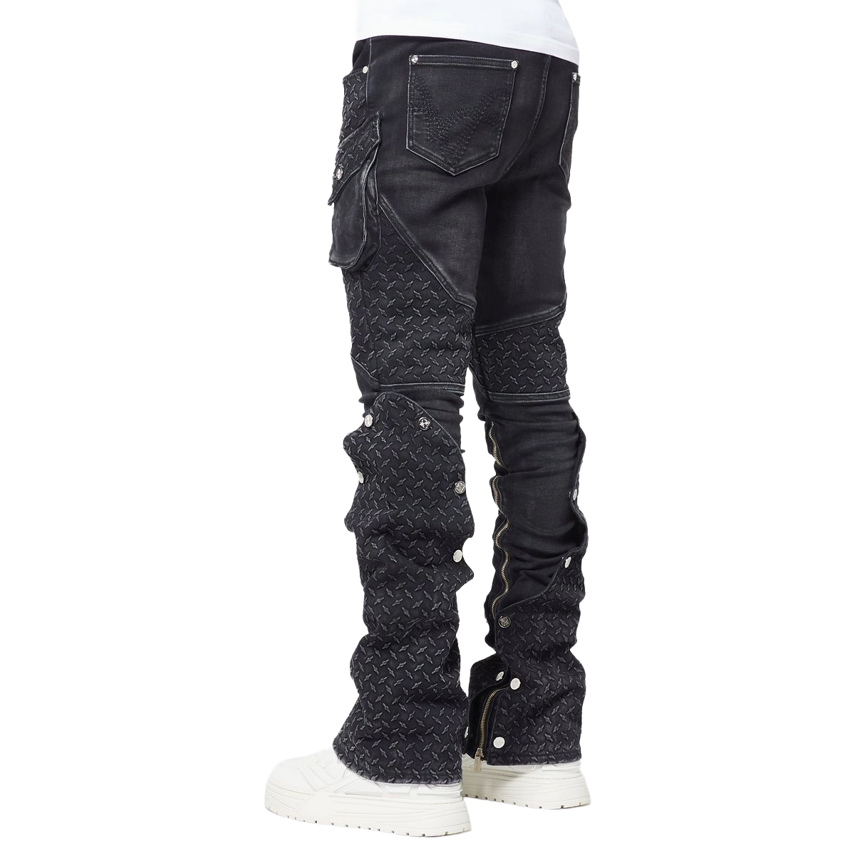 GUAPI 'STEEL PLATE' STACKED DENIM (VTG BLK)