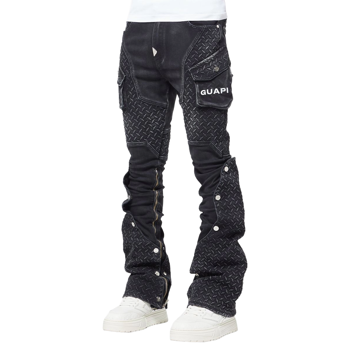 GUAPI 'STEEL PLATE' STACKED DENIM (VTG BLK)