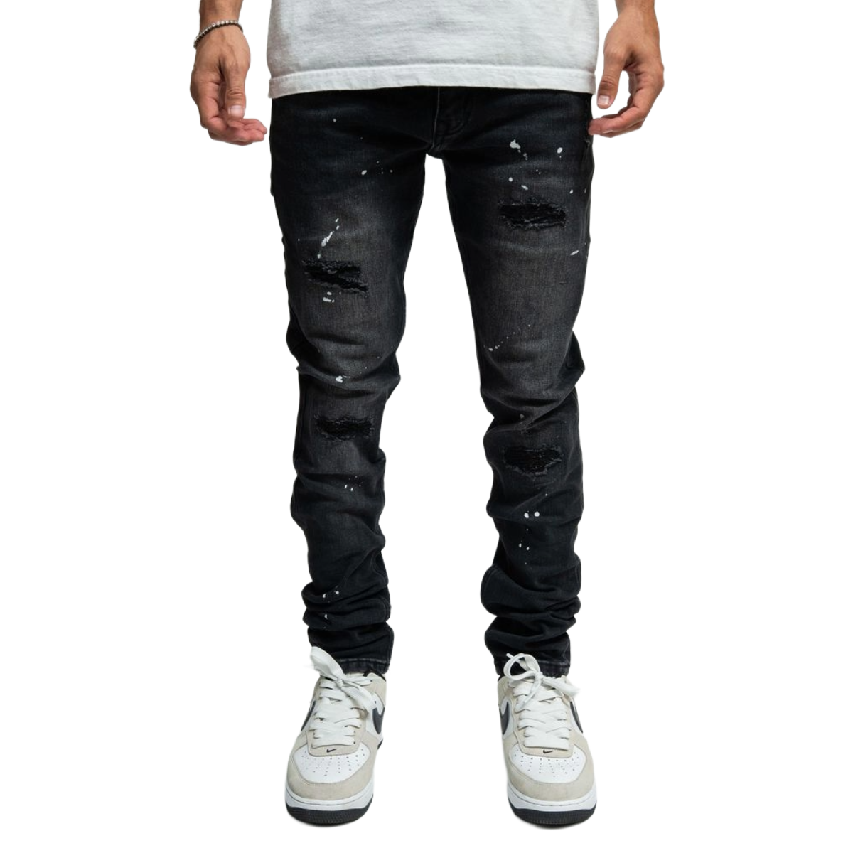 PD 'ECLIPSE SPLATTER' SKINNY DENIM (NZ05)