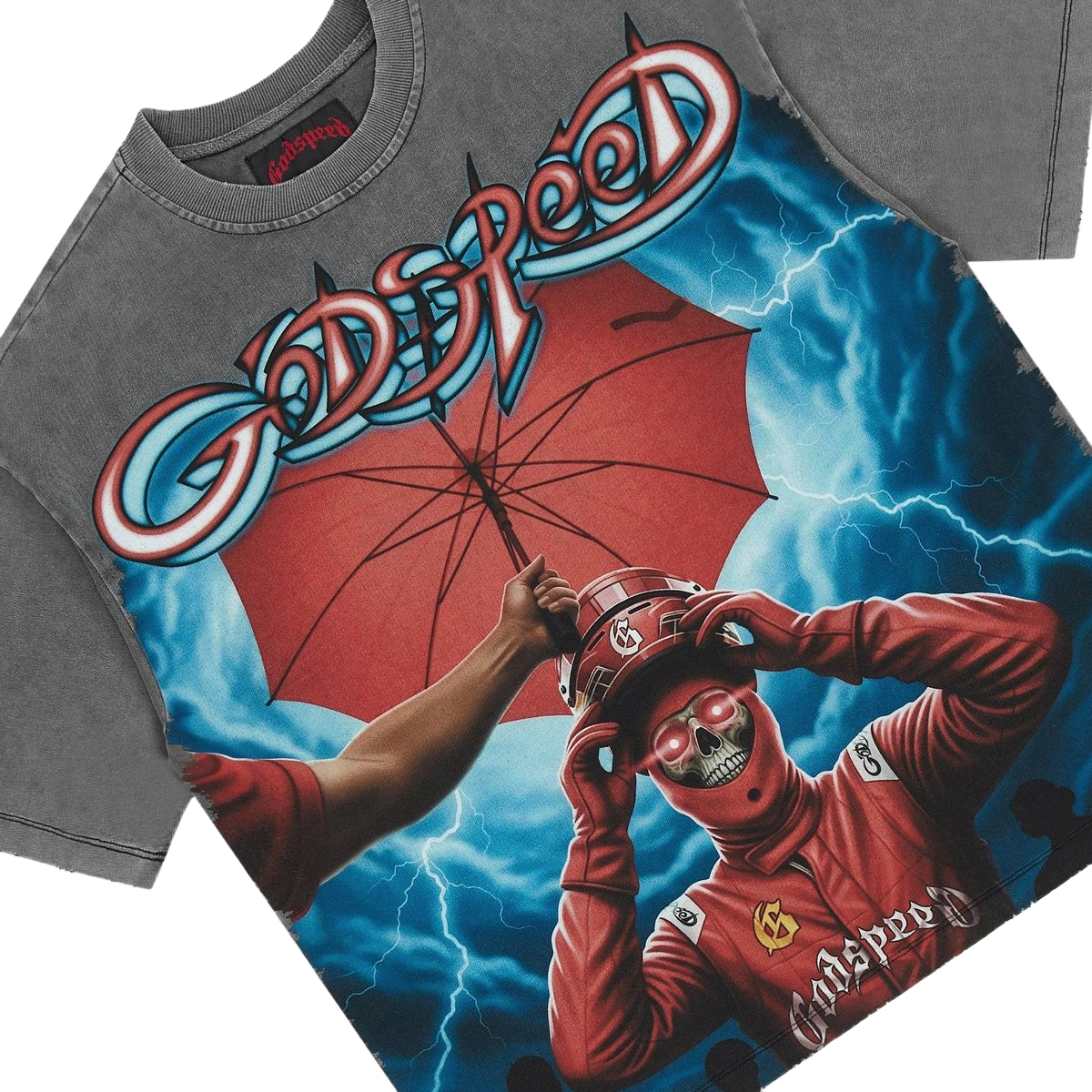 GODSPEED 'SUPREME REIGN' SS TEE (GREY)