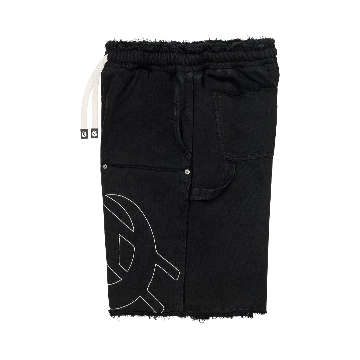 GODSPEED 'CARPENTER DISTRESSED' SHORTS (BLK)