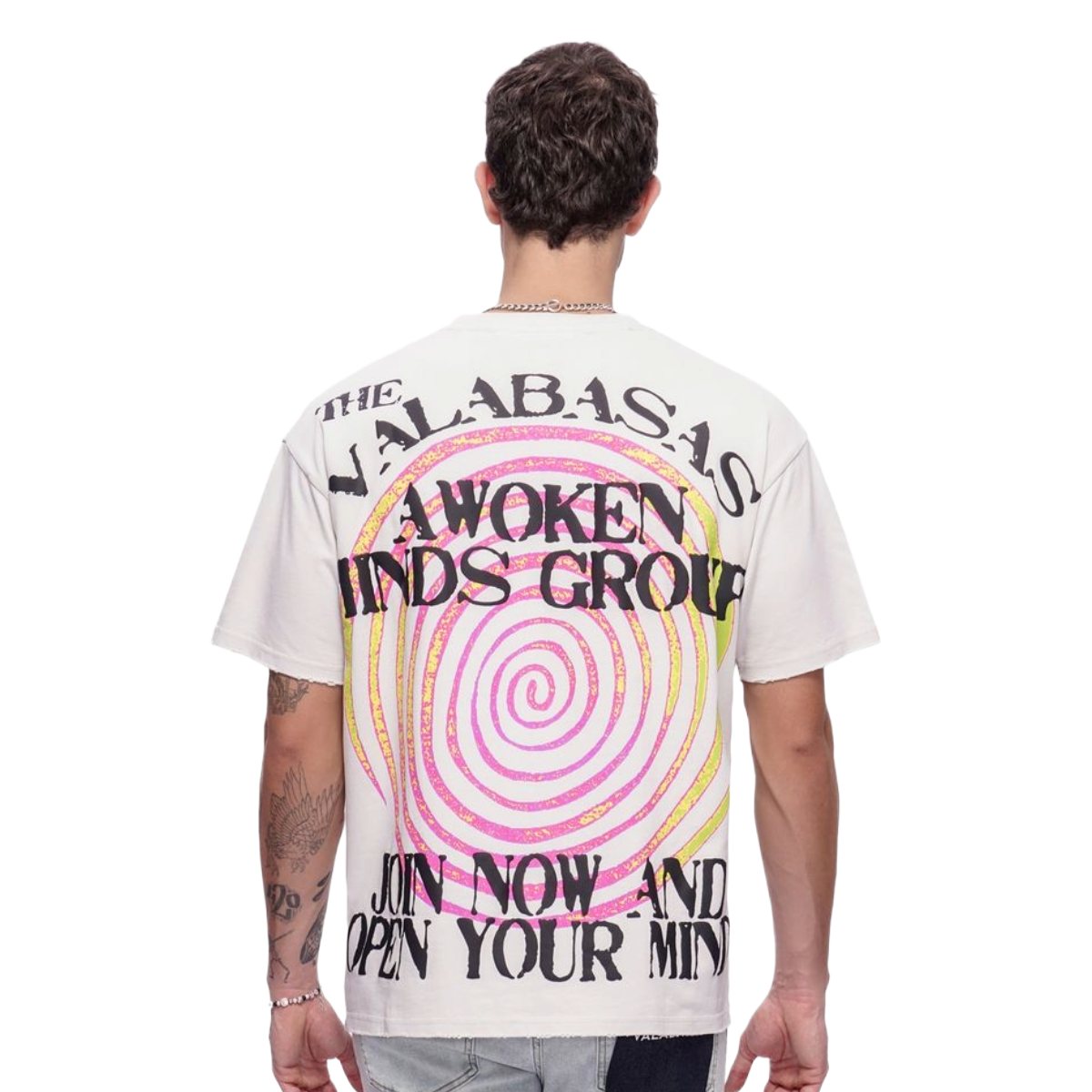 VALABASAS 'AWOKEN MINDS TEE' SS TEE (BEIGE)