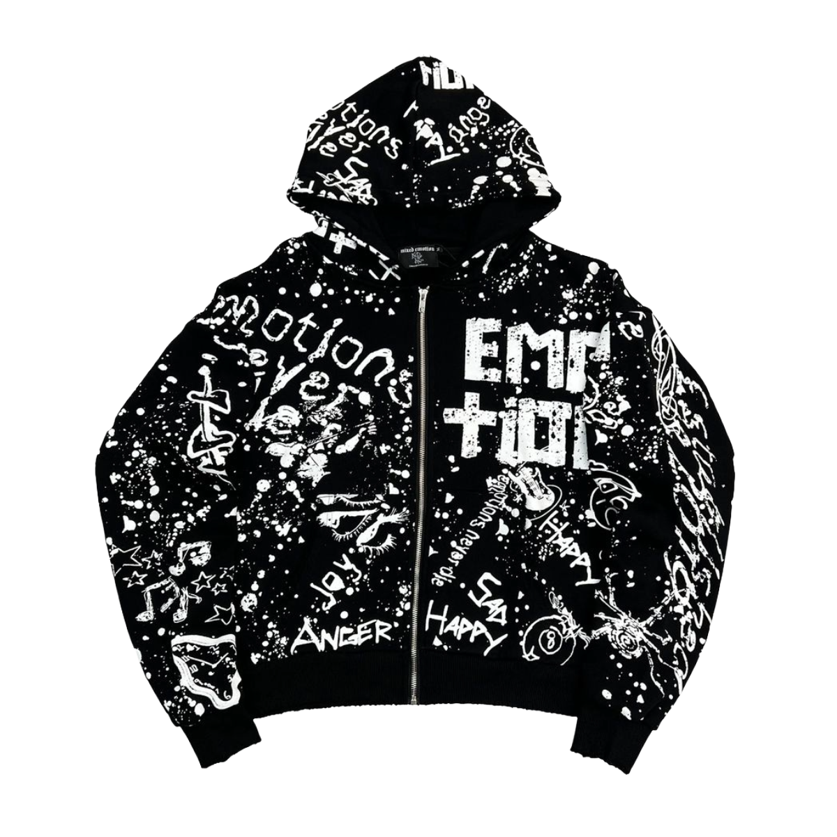 ME 'GRAFFITI' HOODIE (BLK)