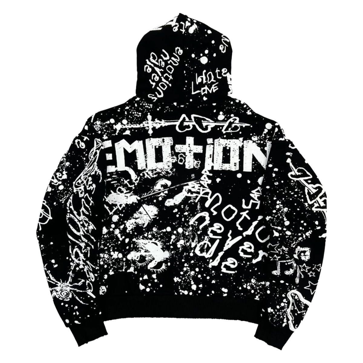 ME 'GRAFFITI' HOODIE (BLK)