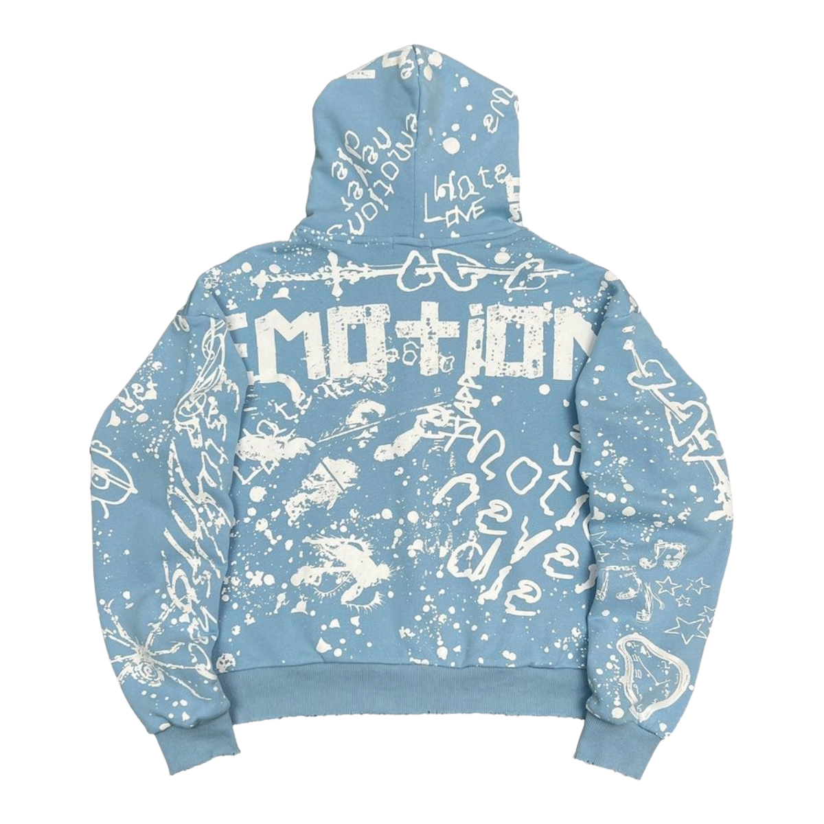 ME 'GRAFFITI' HOODIE (BLUE)