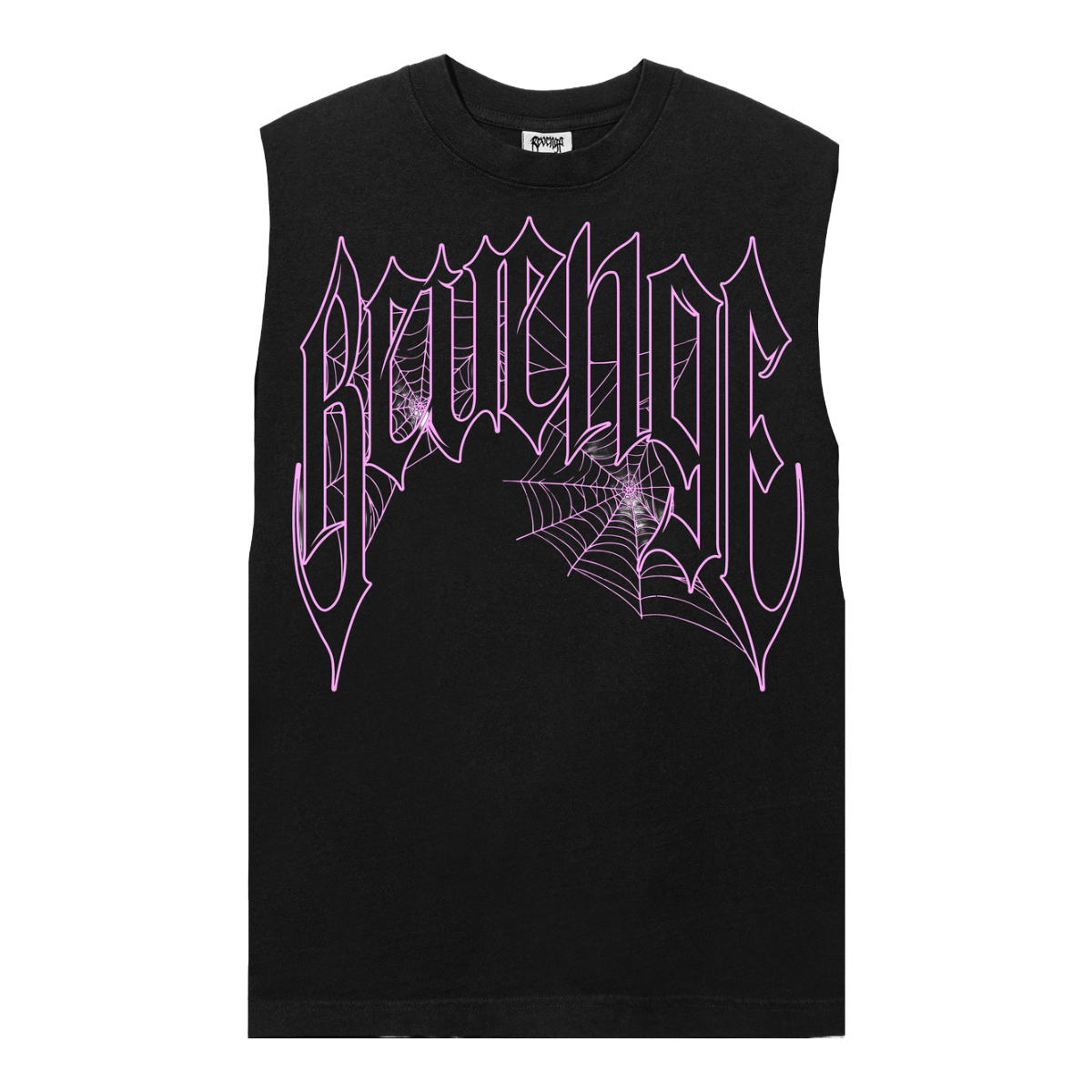 REVENGE 'WEB CROSS' SLEEVELESS (BLK/PNK)