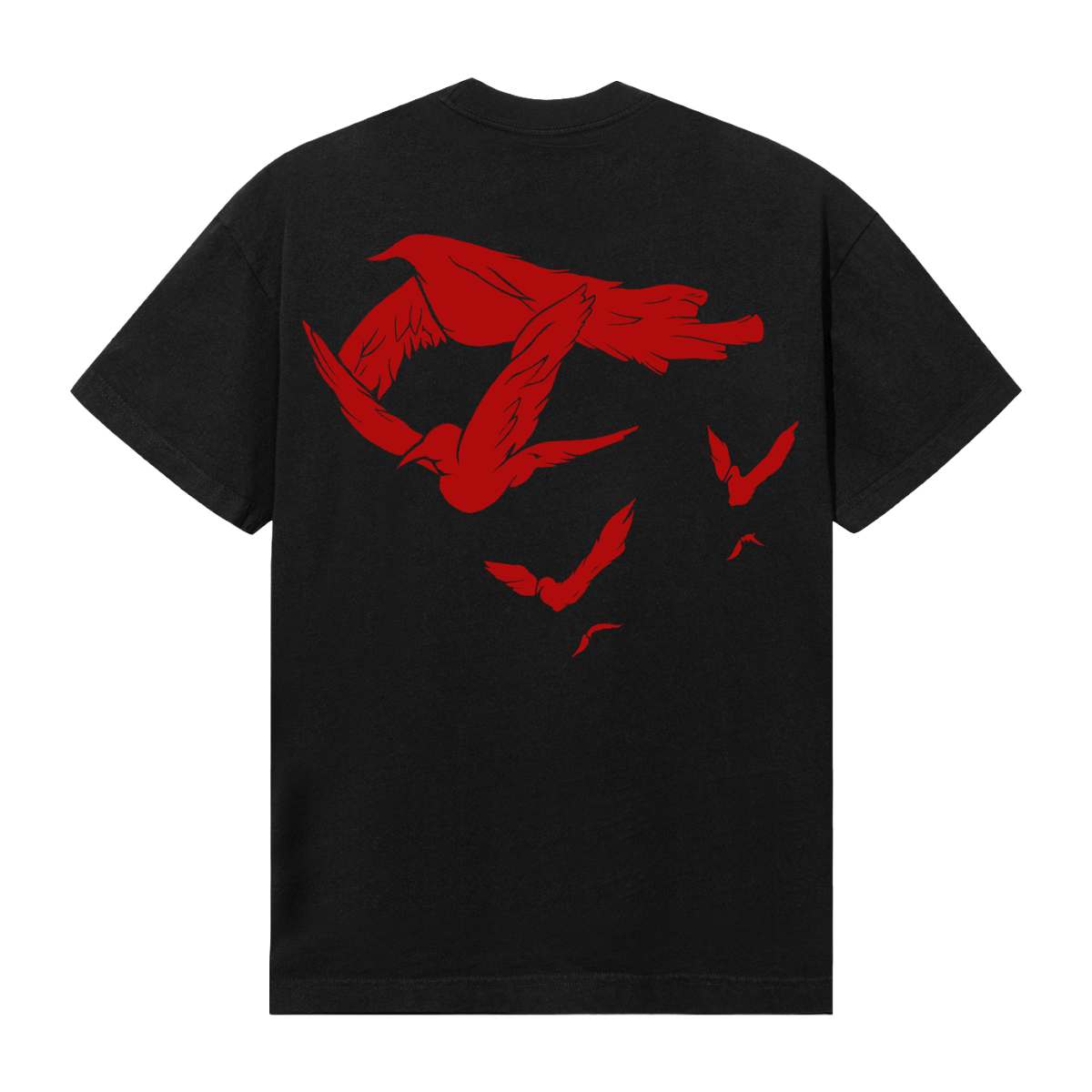 REVENGE 'DOVE' SS TEE (BLK/RED)