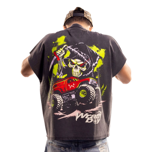 WRATHBOY 'REAPER' SLEEVELESS TEE (BLK)