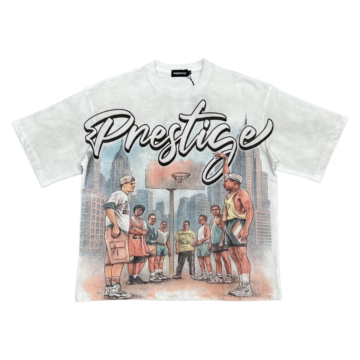 PRESTIGE 'WHITE MAN CAN'T JUMP' SS TEE (WHT)