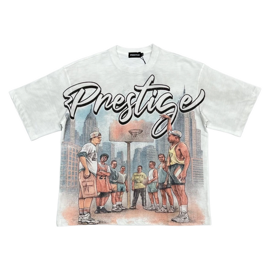 PRESTIGE 'WHITE MAN CAN'T JUMP' SS TEE (WHT)