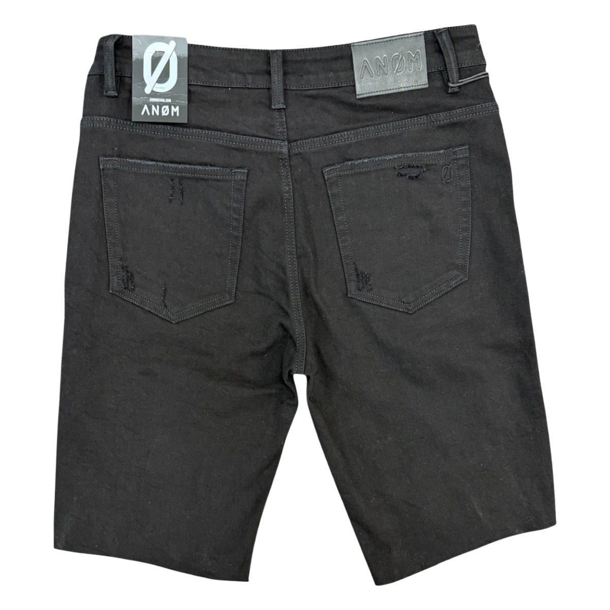 ANOM "SHADOW" DENIM SHORTS (JET BLK)