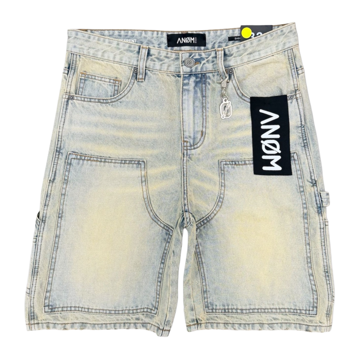 ANOM "BUILDER" DENIM SHORTS (VTG GRAY)