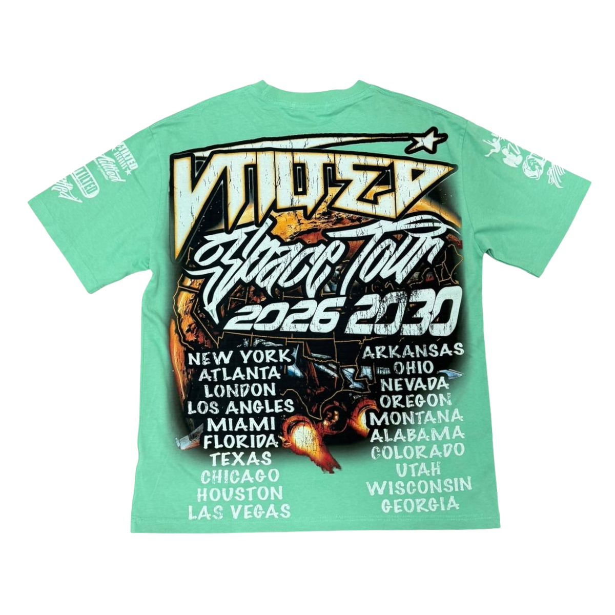 VTILTED "SKYLINE" SS TEE (CHALK MINT)