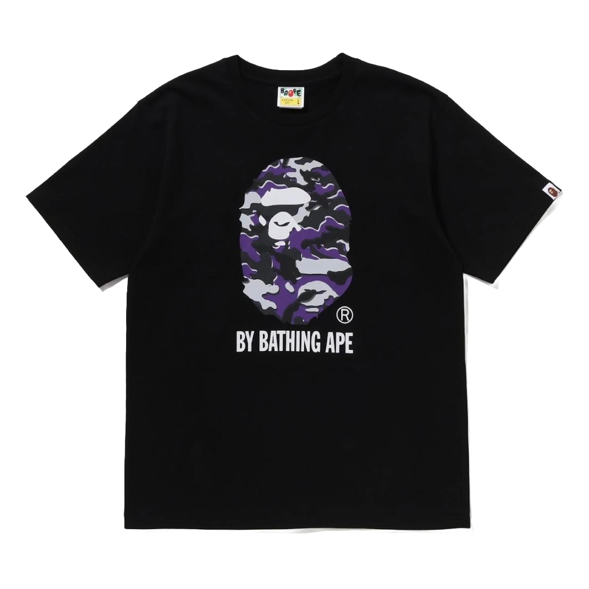 BAPE 'GLITCH WOODLAND' SS TEE (BLK)
