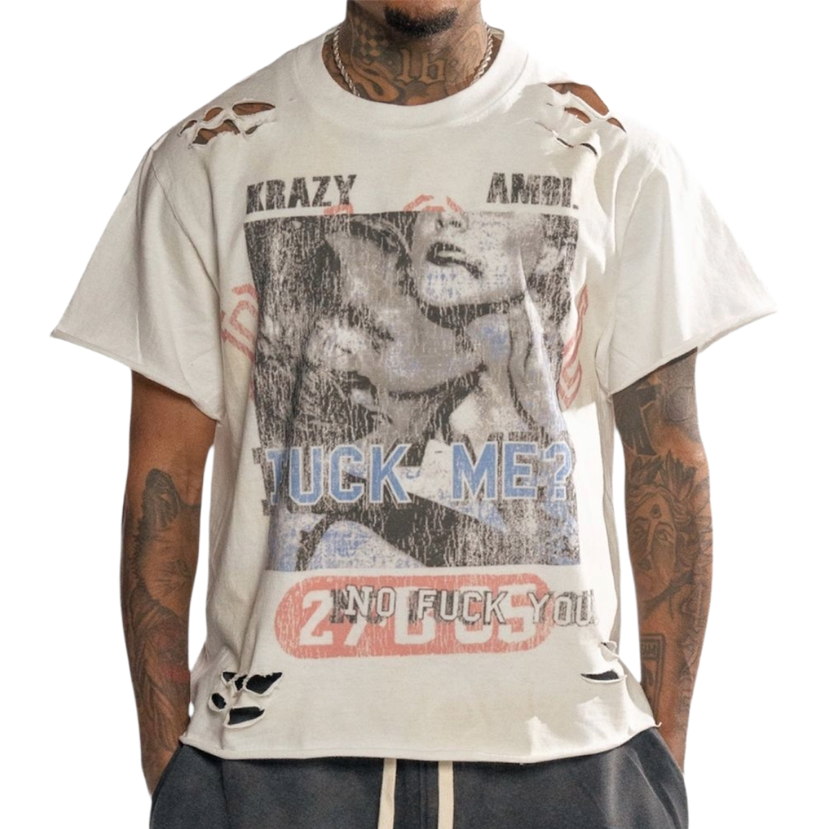 KRAZY AMBITIONS "NO FU*KS GIVEN" SS TEE