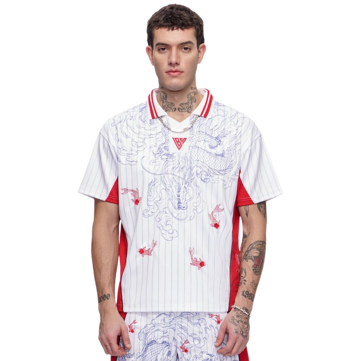 VALABASAS "DRAGONFIELD" JERSEY (WHT/RED)