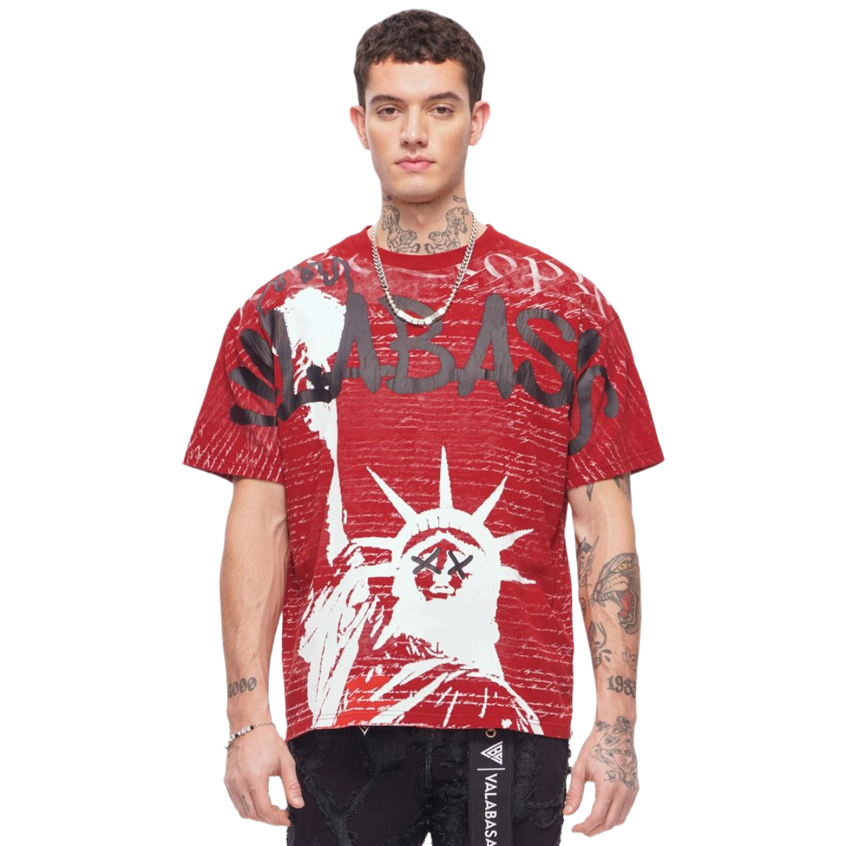 VALABASAS "FREEDOM" SS TEE (RED)