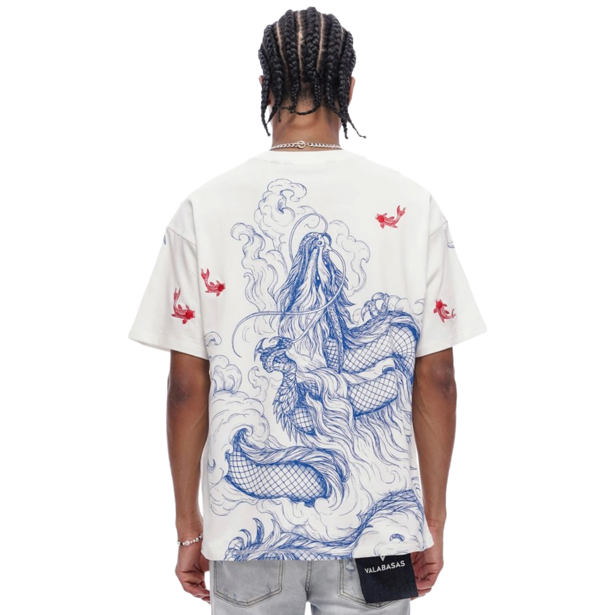 VALABASAS "MYTHIC FLOW" SS TEE (WHT)