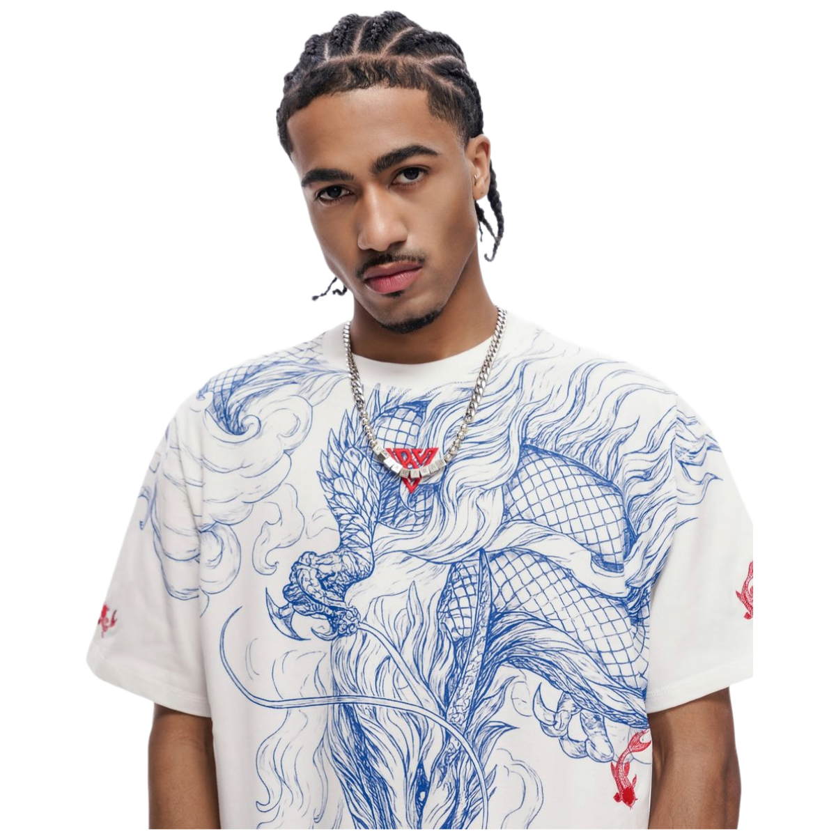 VALABASAS "MYTHIC FLOW" SS TEE (WHT)