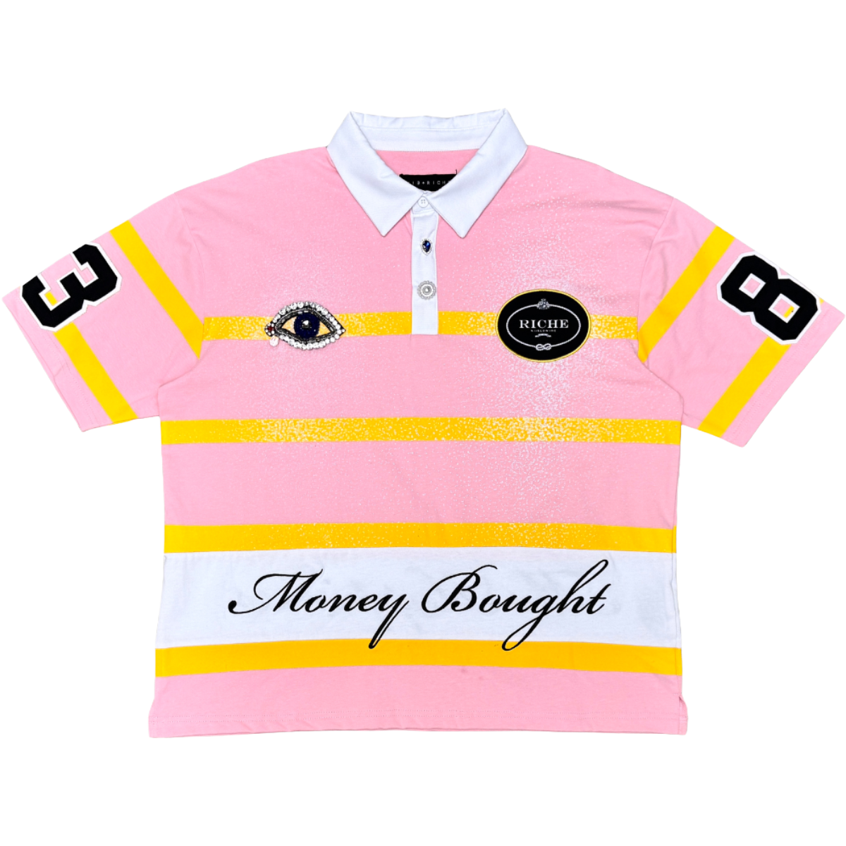 VR "LOGO RUGBY" SS POLO (PINK)