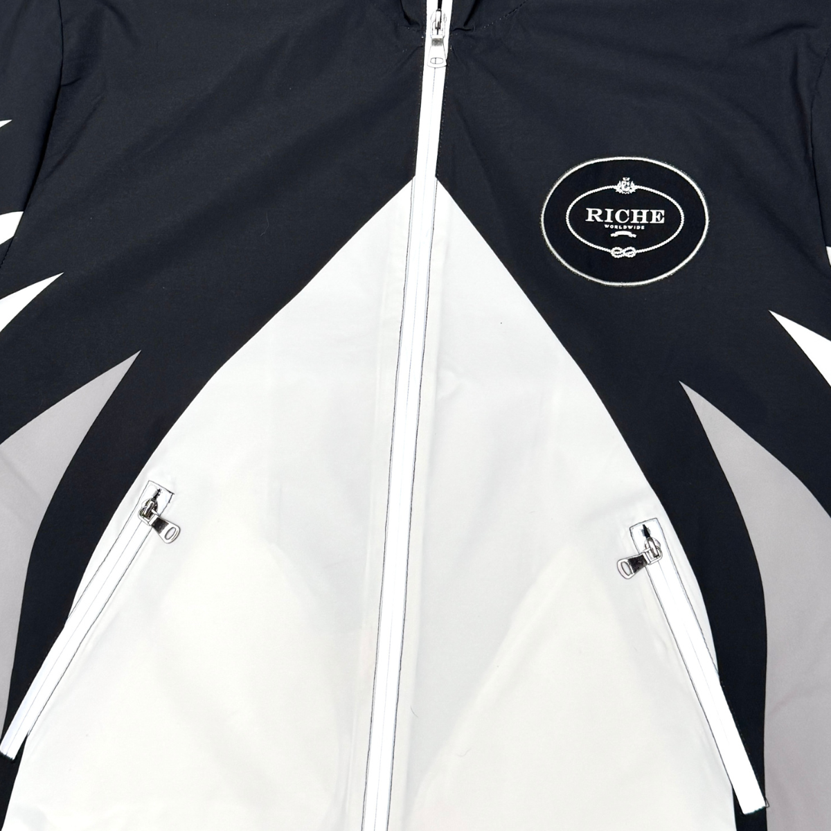 VR "AEON" SS ZIP-UP JACKET (BLK/WHT)