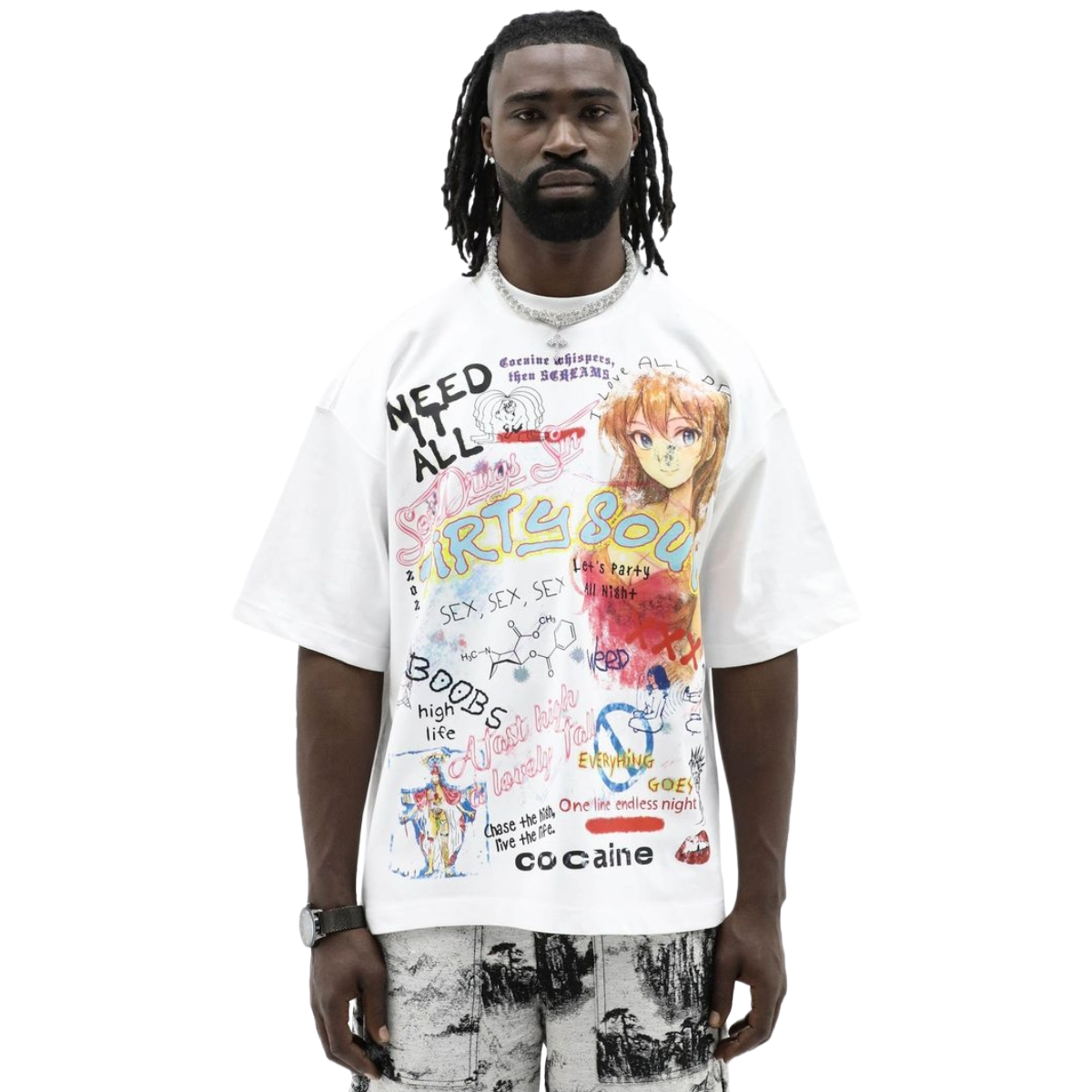 HD 'NEED IT ALL' SS TEE (WHT)