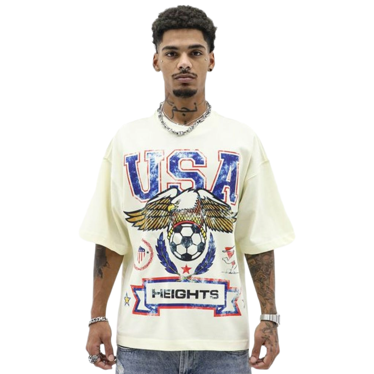 HD 'USA SOCCER' SS TEE (CRM)