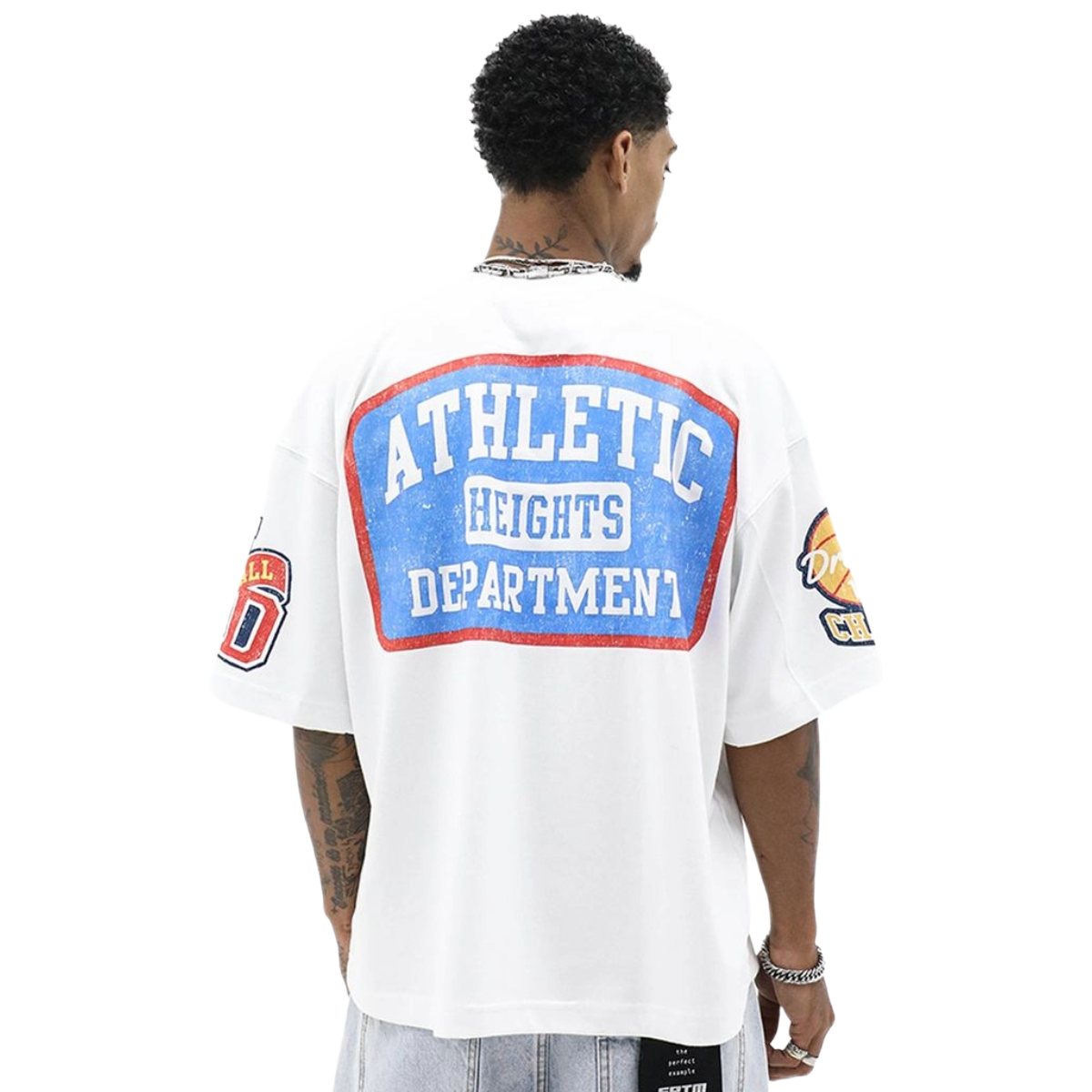 HD 'VARSITY' SS TEE (WHT)