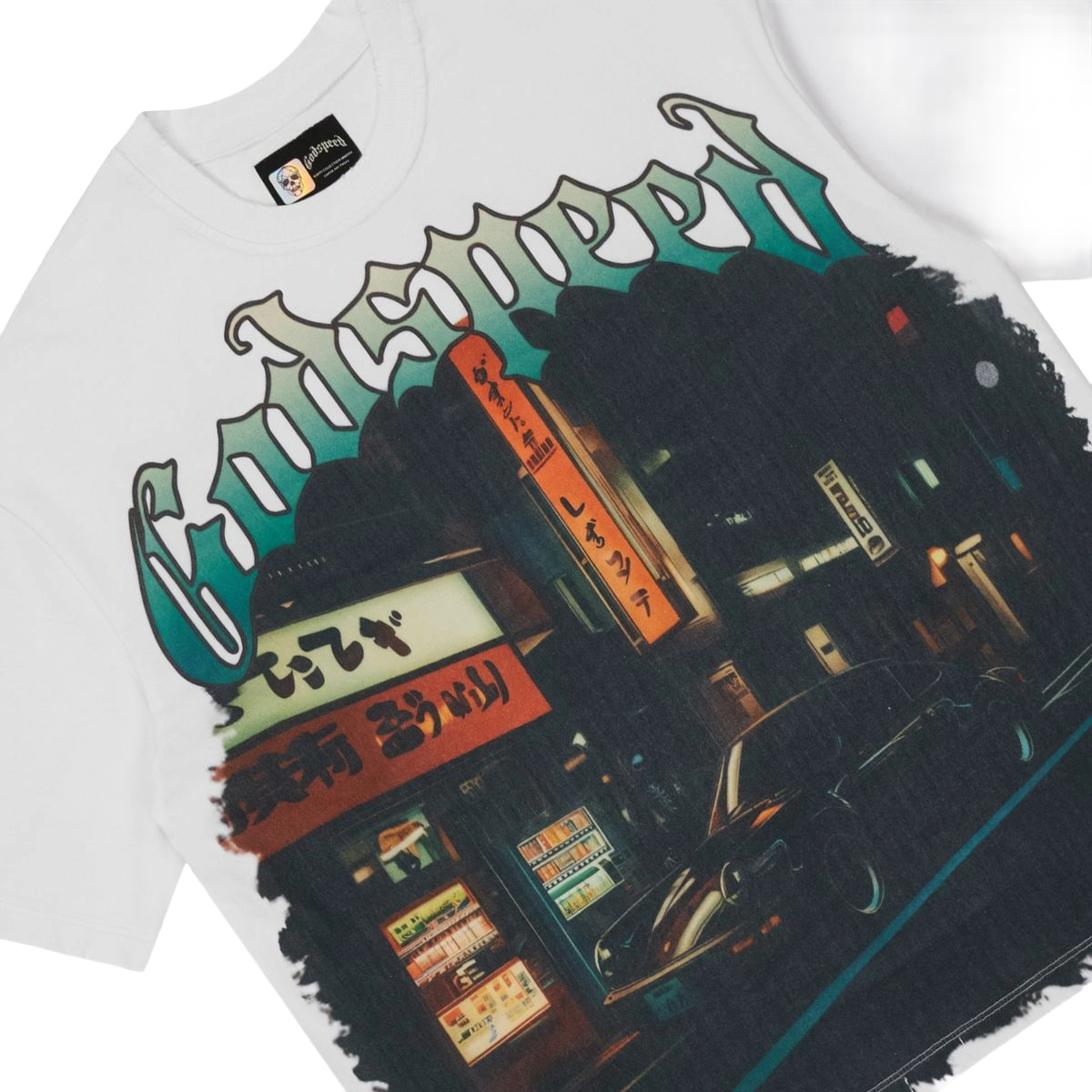 GODSPEED 'TOKYO PIT STOP' SS TEE (WHT)