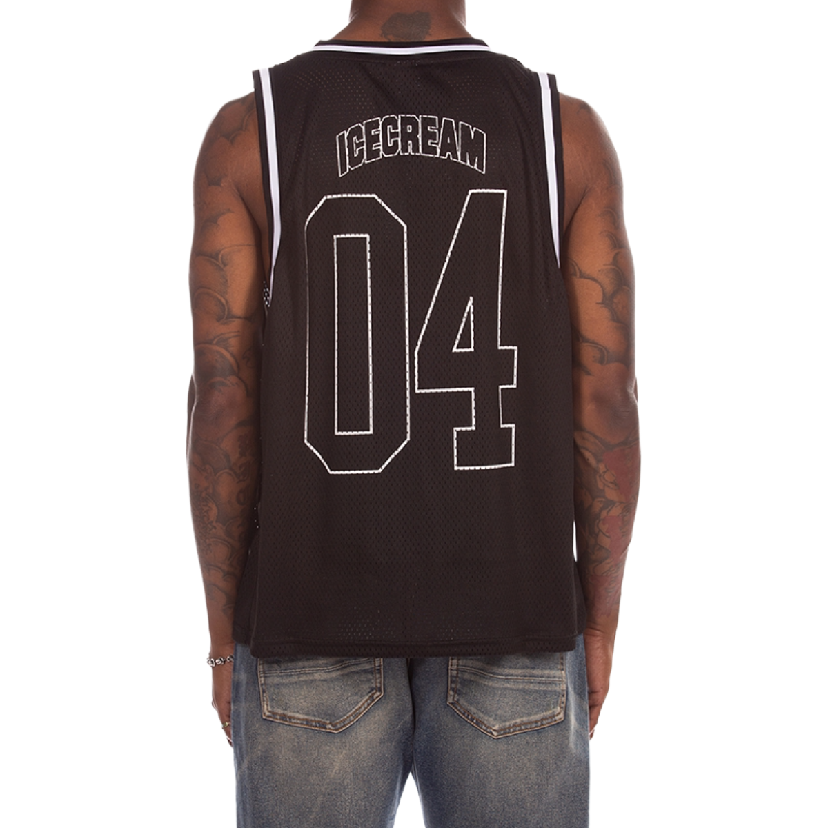 IC 'DRUMSTICK' SLEEVELESS JERSEY (BLK)
