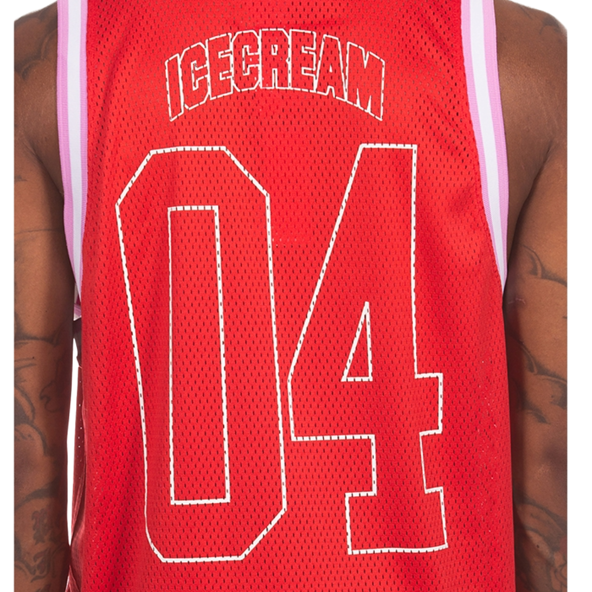 IC 'DRUMSTICK' SLEEVELESS JERSEY (RED)