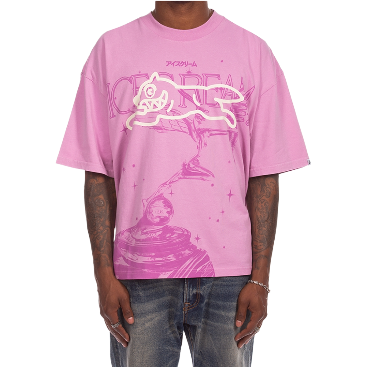 IC 'FUDGE' SS KNIT TEE (PINK)