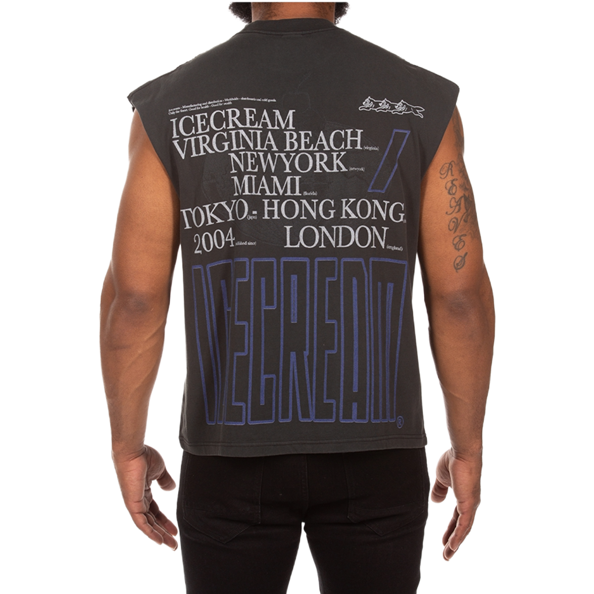 IC 'GELATO' SLEEVELESS TANK (BLK)
