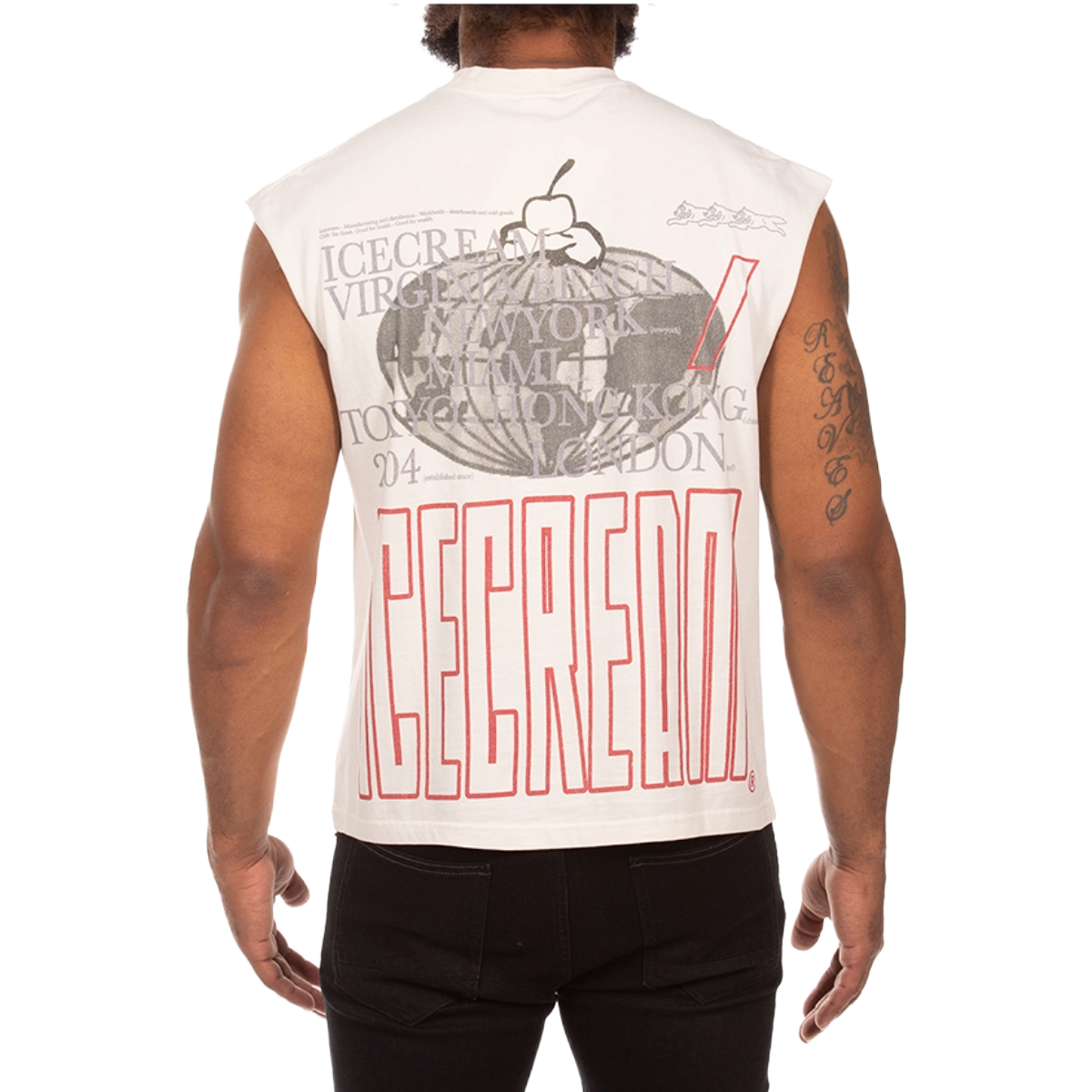 IC 'GELATO' SLEEVELESS TANK (WHT)