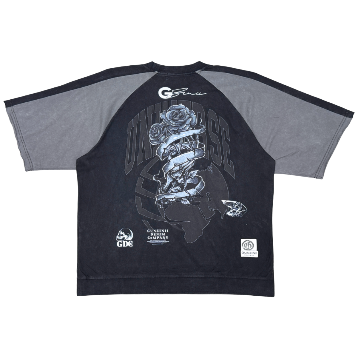 GUNZINII 'UNIVERSITY' SS TEE (BLK)