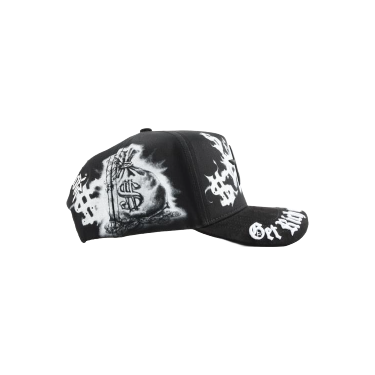 WR 'GET RICH OR DIE TRYING' SNAPBACK (BLK)