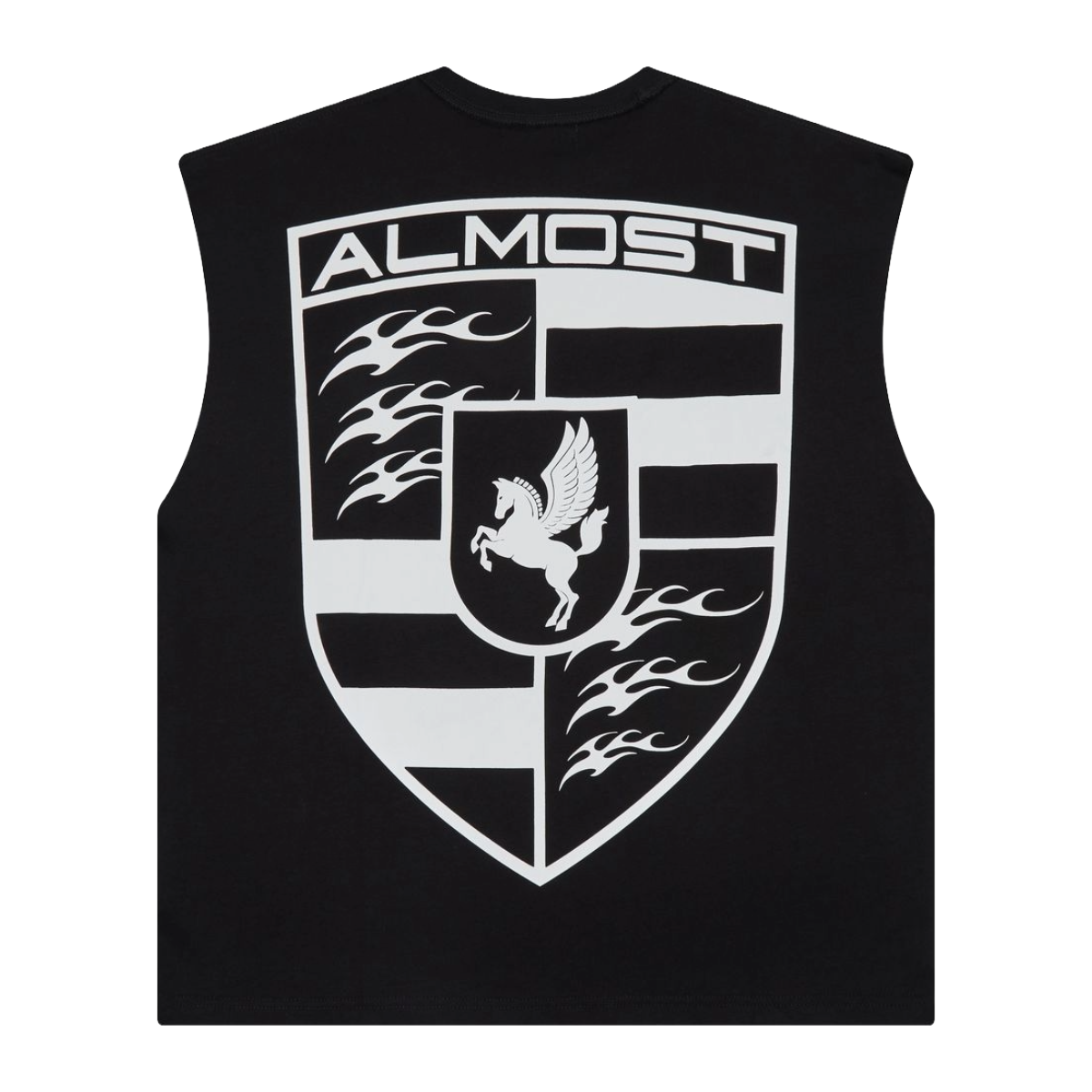 AS 'FORMULA' SLEEVELESS TEE (BLK)