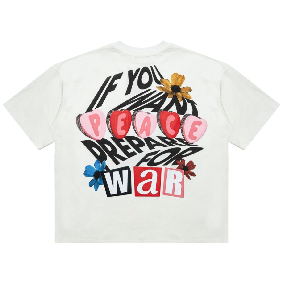 FR 'PEACE' SS TEE (OFF-WHT)