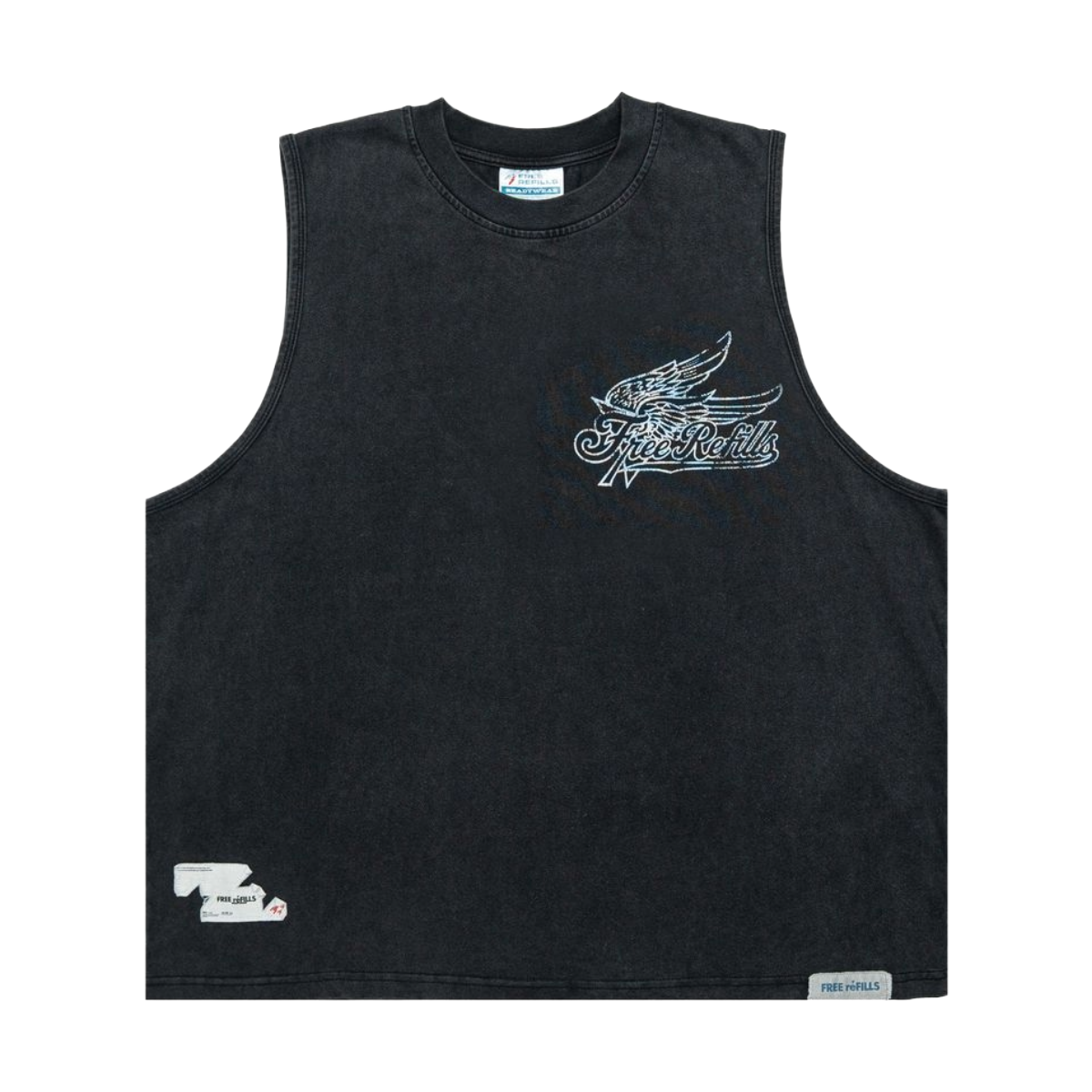 FR 'SERVICE' SLEEVELESS TEE (BLK)