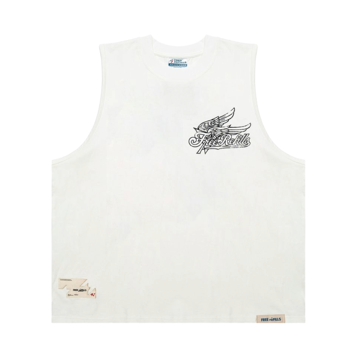 FR 'SERVICE' SLEEVELESS TEE (OFF-WHT)
