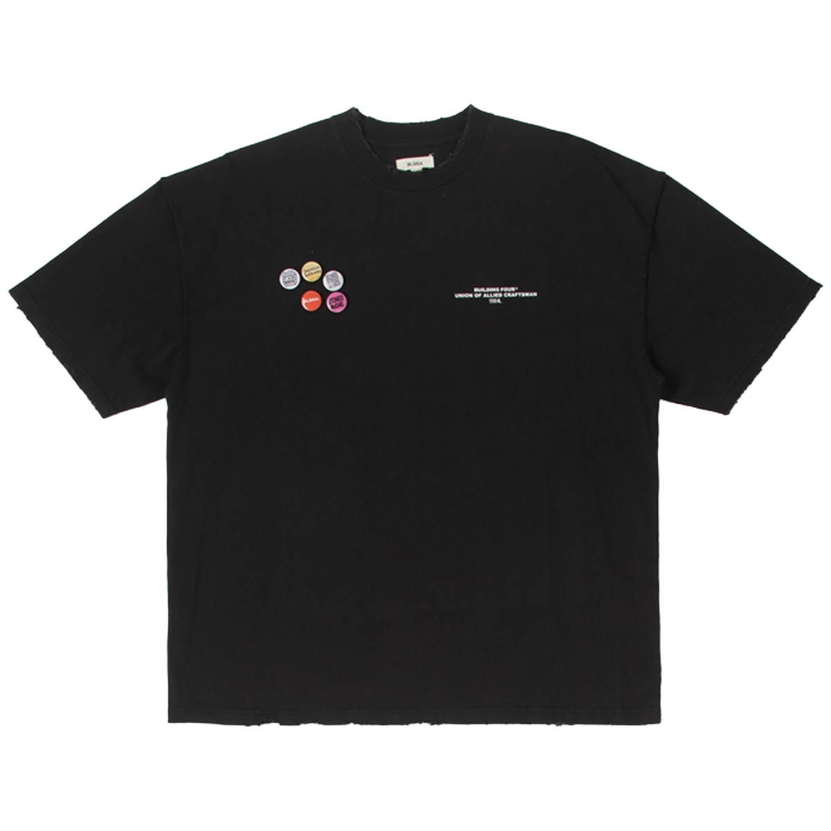 BLDG4 'PIZA' SS TEE (BLK)
