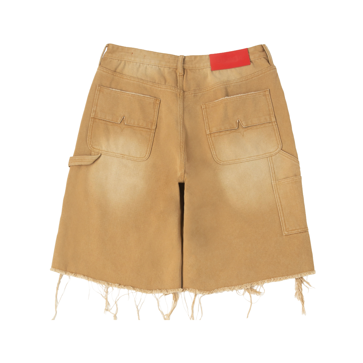 BLDG4 'CHRYSLER' DENIM SHORTS (KHAKI)