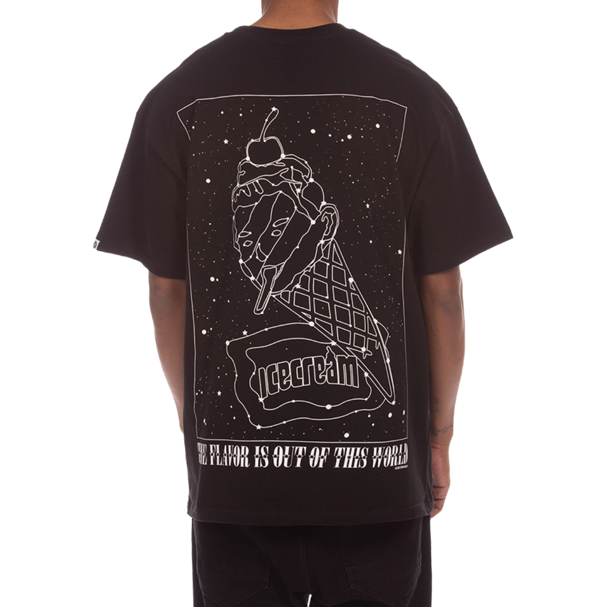 IC STAR GAZING SS TEE (BLACK)