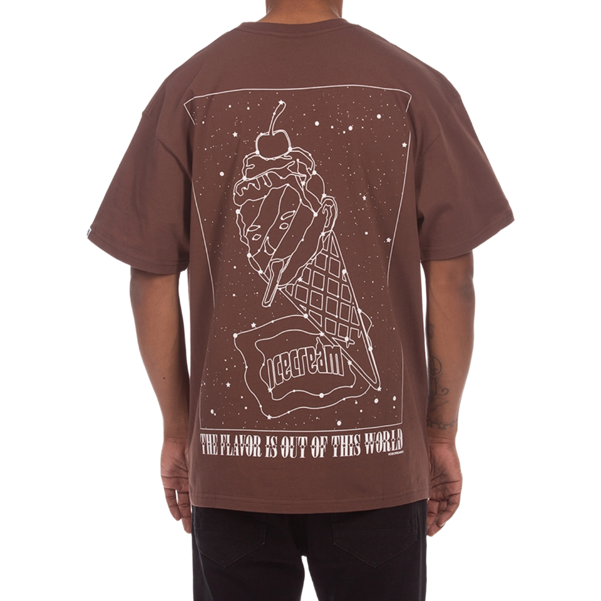 IC STAR GAZING SS TEE (CHESTNUT)