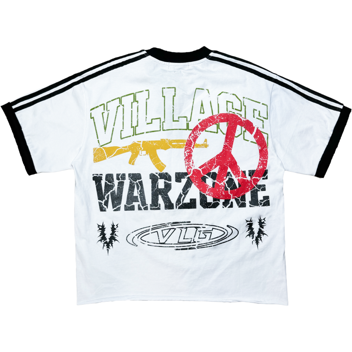 VILLAGE 'WARZONE' SS TEE (WHT)