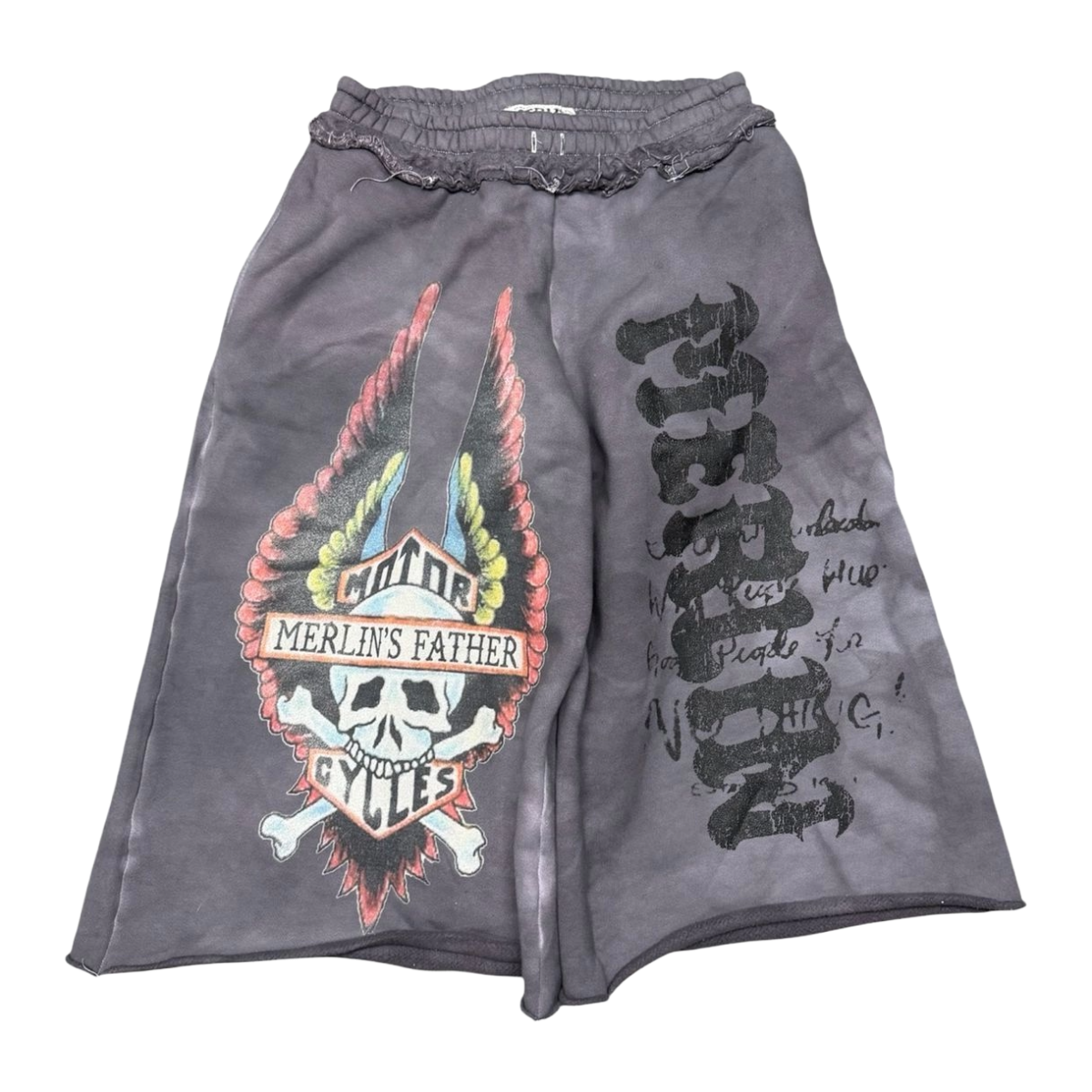 MERLIN 'MOTO' SHORTS (SLT GREY)