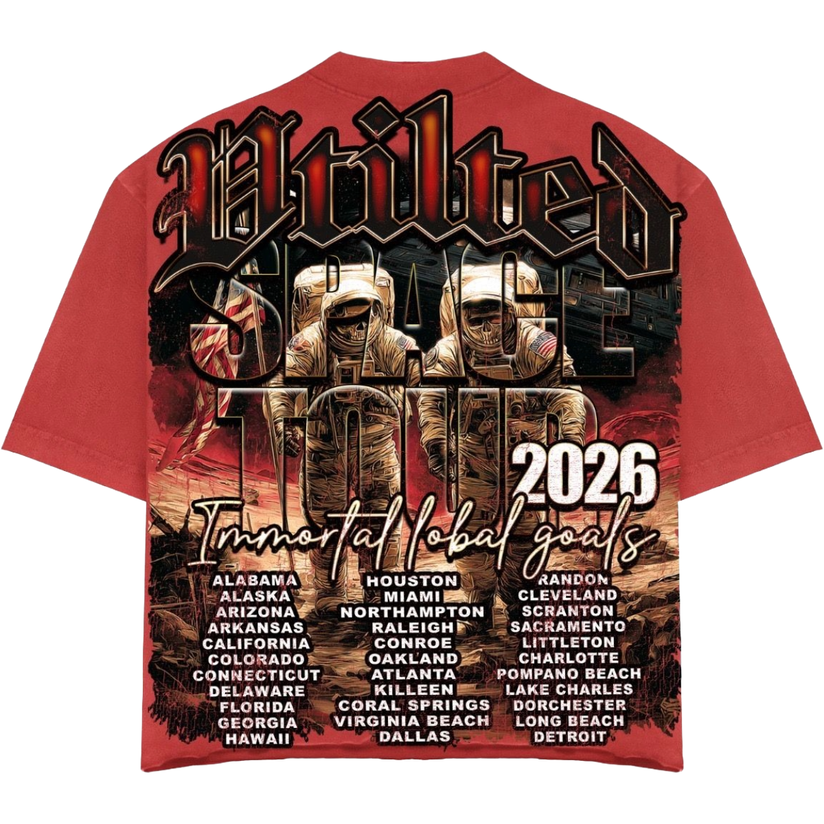 VTILTED 'IMMORTAL' SS TEE (RED)