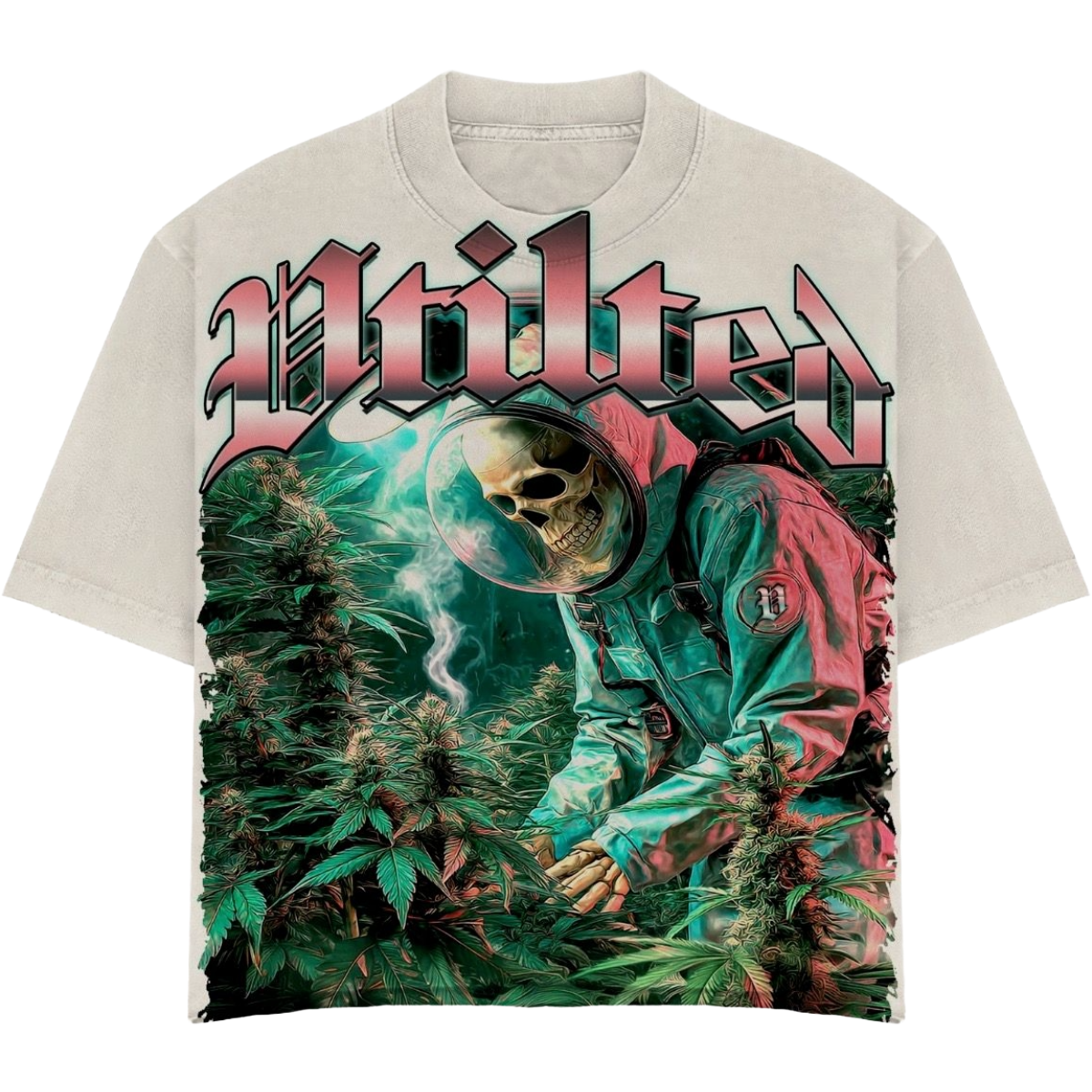 VTILTED 'HAZE' SS TEE (WHT)