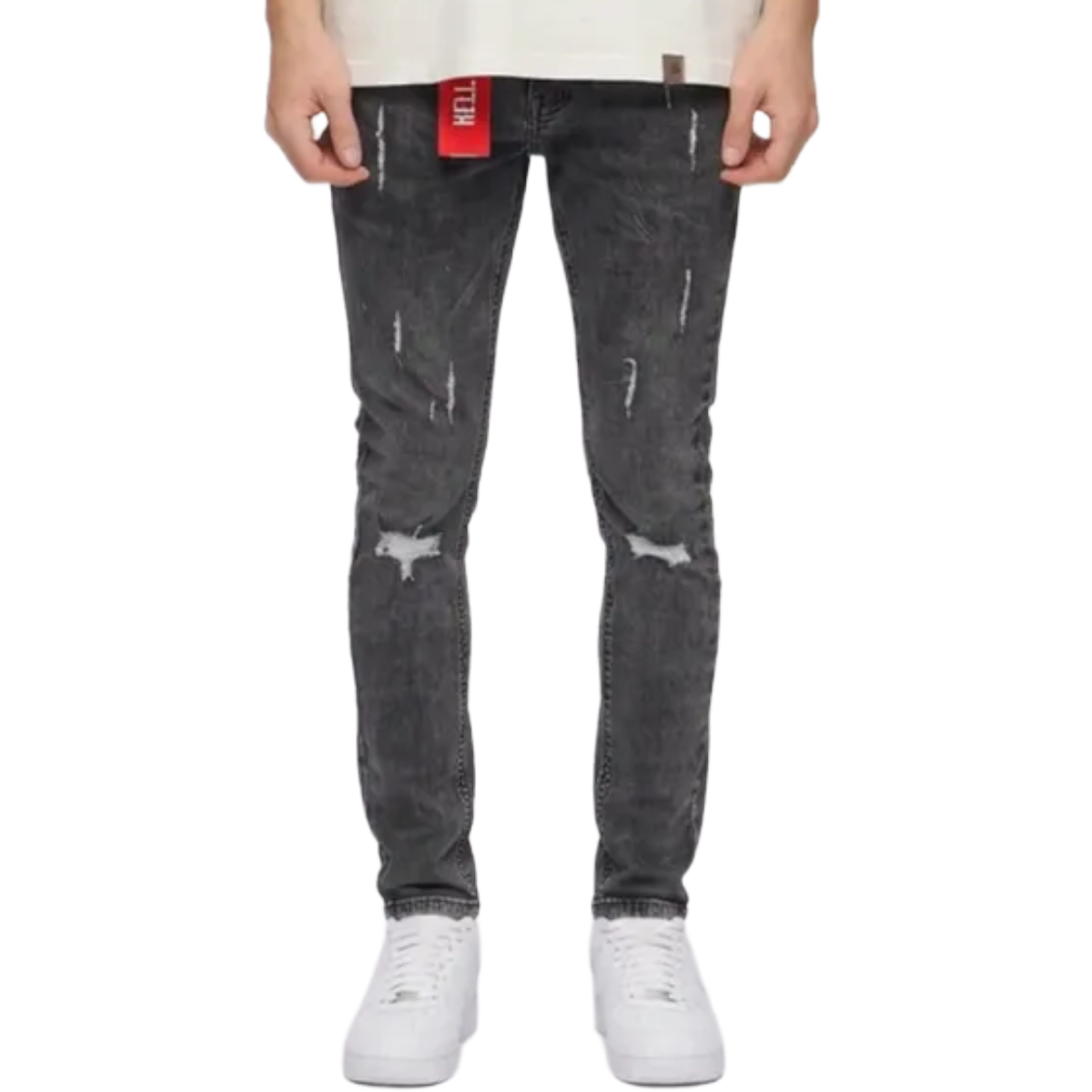HEAVY 'STONE' WAXED DENIM (GREY)